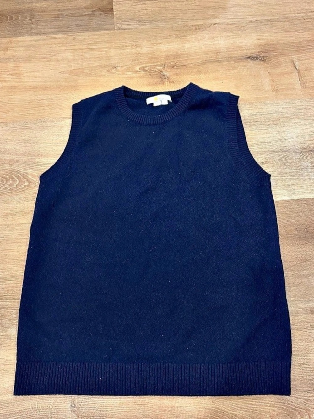 Boden Cashmere Sweater Vest in Navy Blue Size Medium
